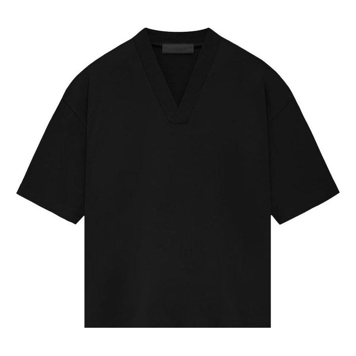 Fear of God Essentials FW23 V-Neck T-shirt 'Jet Black' 125BT234110F