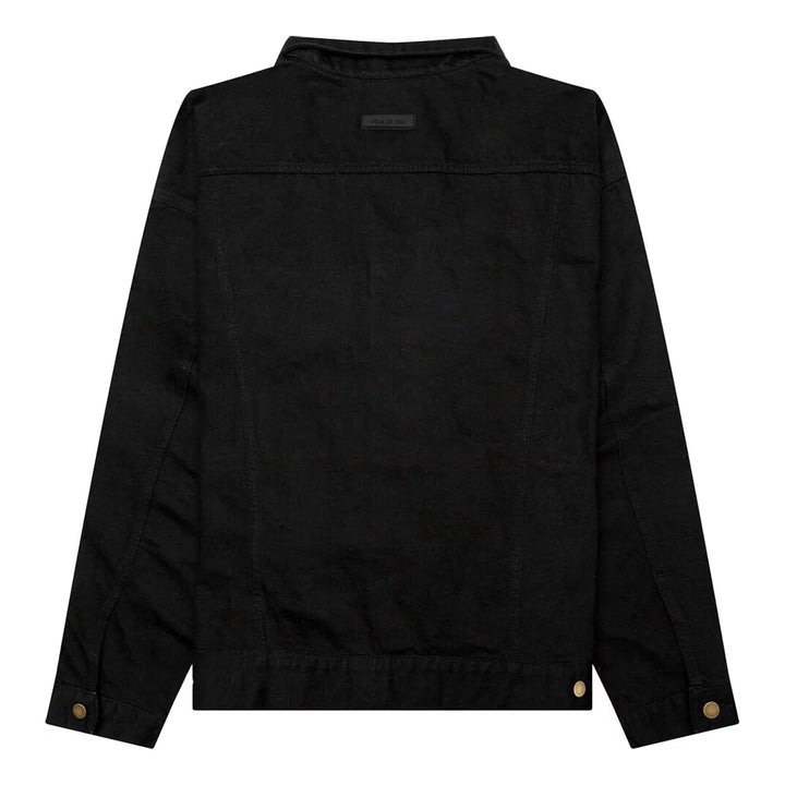 Fear of God Essentials FW23 Denim Jacket 'Jet Black' 202BT234270F
