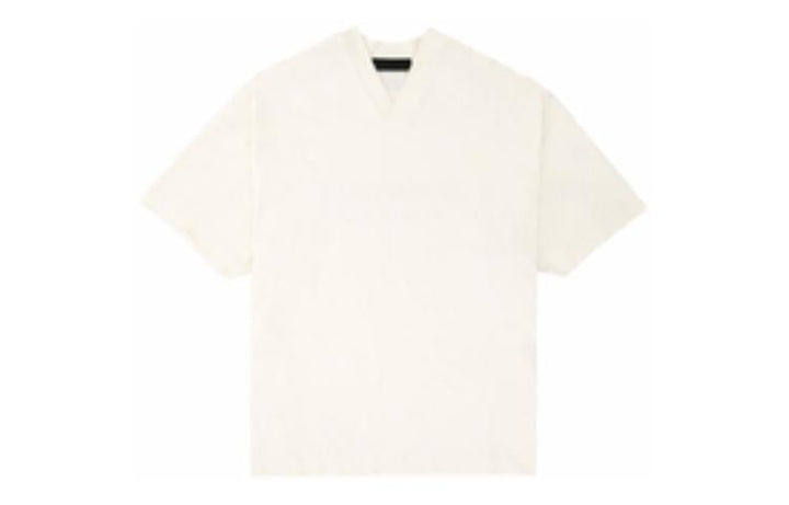 Fear of God Essentials FW23 V-Neck T-shirt 'Cloud Dancer' 125BT234111F