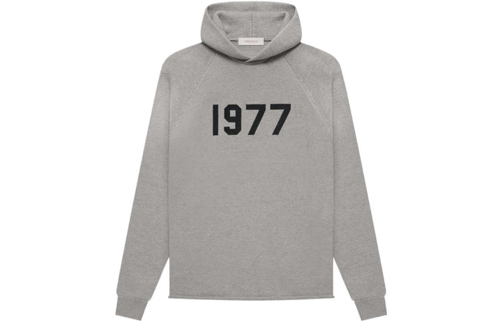 Fear of God Essentials SS22 Knit Hoodie Dark 1977 Oatmeal FOG-SS22-293