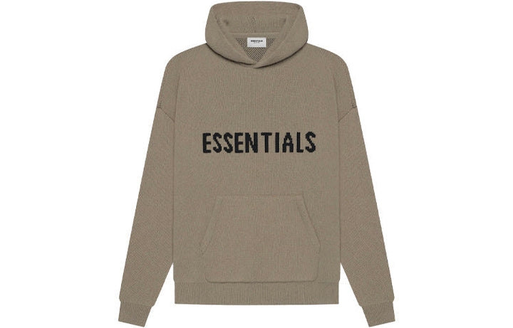 Fear of God Essentials SS21 Knit Logo Hoodie 'Taupe' FOG-SS21-646