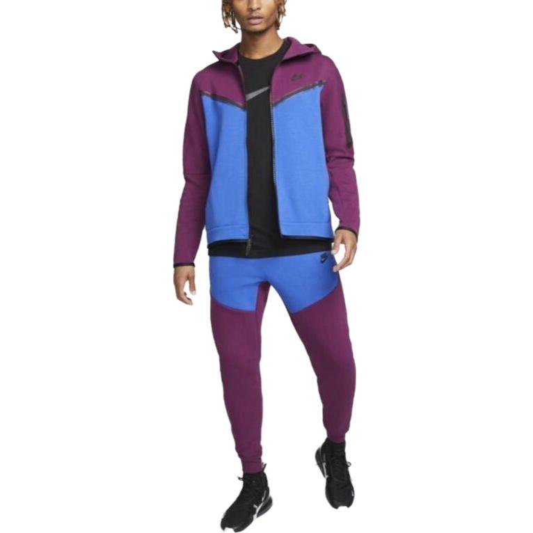 Nike Sportswear Tech Fleece Full Zip Hoodie 'Sangria Game Royal' CU4489-610