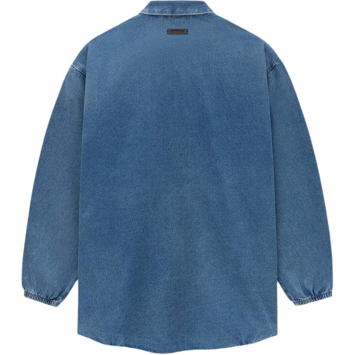 Fear of God Essentials SS24 Denim Overshirt 'Medium Wash' 202SU244590F