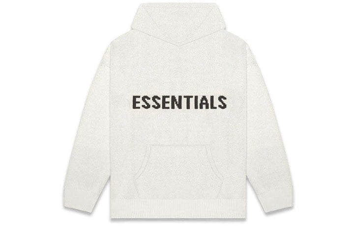 Fear of God Essentials FW20 Knit Logo Hoodie 'Oatmeal' FOG-FW20-334