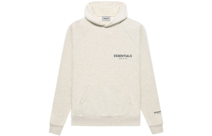 Fear of God Essentials FW21 Core Collection Hoodie 'Light Heather Oatmeal' FOG-FW21-167