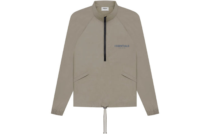 Fear of God Essentials SS21 Half Zip Track Jacket Taupe FOG-SS21-648