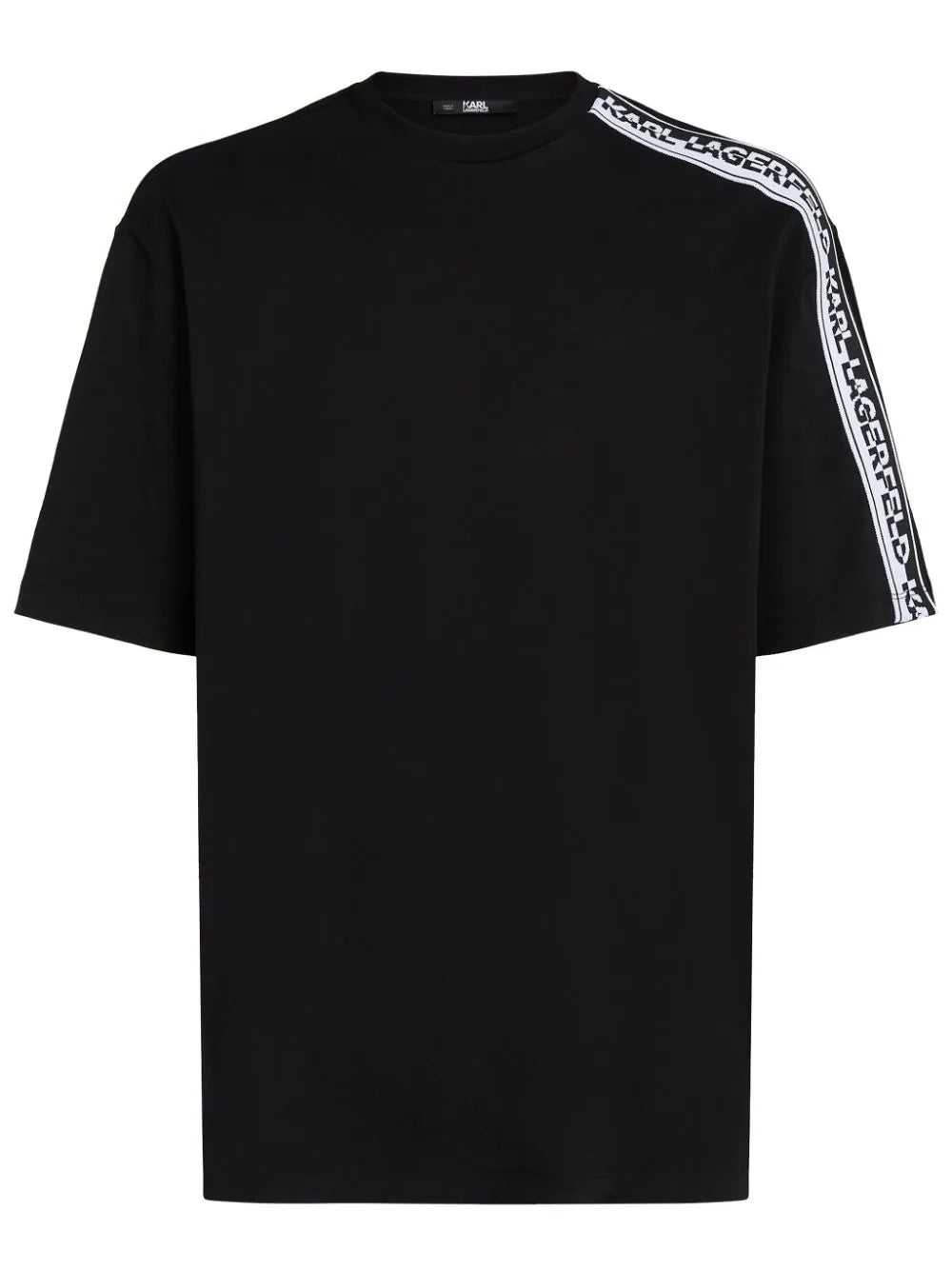 Karl Lagerfeld logo-tape organic-cotton T-shirt