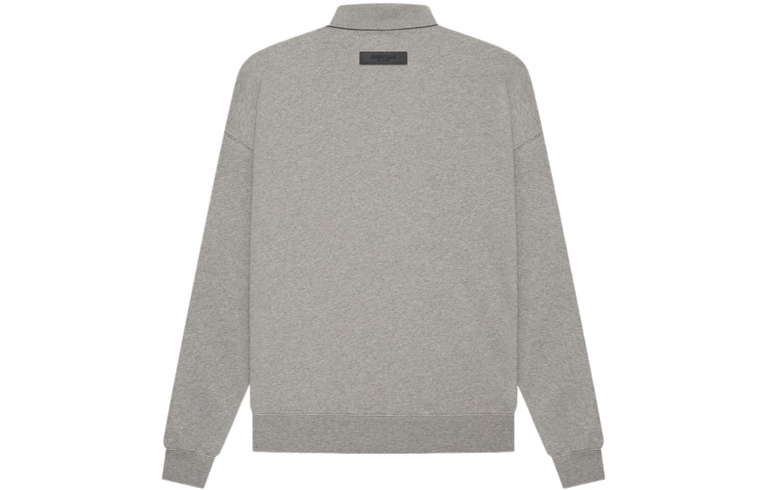 Fear of God Essentials SS22 Long Sleeve Polo Shirt 'Dark Oatmeal' FOG-SS22-522