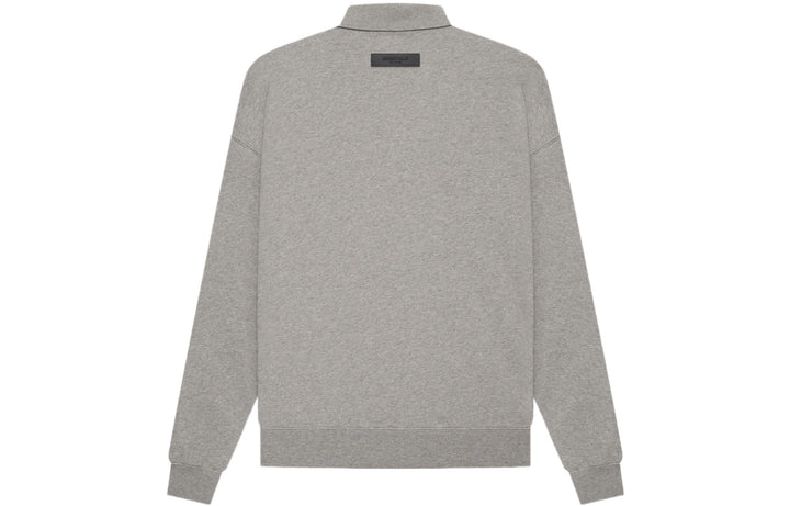 Fear of God Essentials SS22 Long Sleeve Polo Shirt 'Dark Oatmeal' FOG-SS22-522
