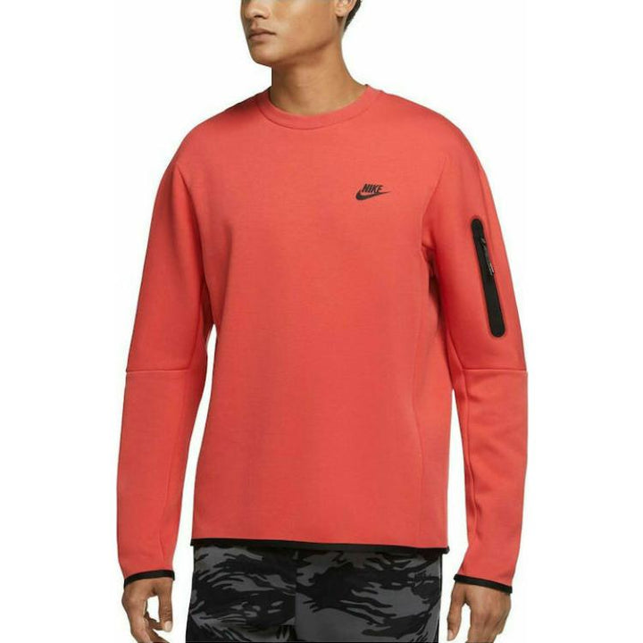 Nike Sportswear Tech Fleece Crewneck Sweatshirt 'Lobster Red' CU4505-605