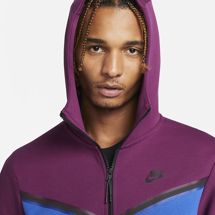 Nike Sportswear Tech Fleece Full Zip Hoodie 'Sangria Game Royal' CU4489-610
