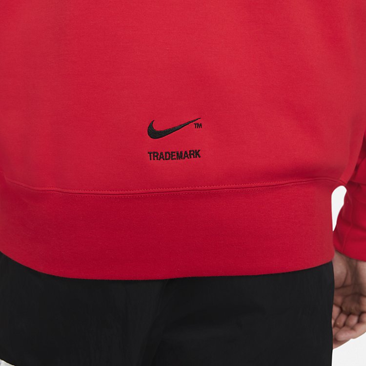 Nike Sportswear Swoosh Tech Fleece Pullover Hoodie 'University Red Black' DD8222-657