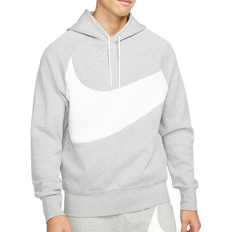Men's Nike Sportswear Swoosh Tech Fleece Contrasting Colors Large Logo Printing Sports Gray DD8223-063