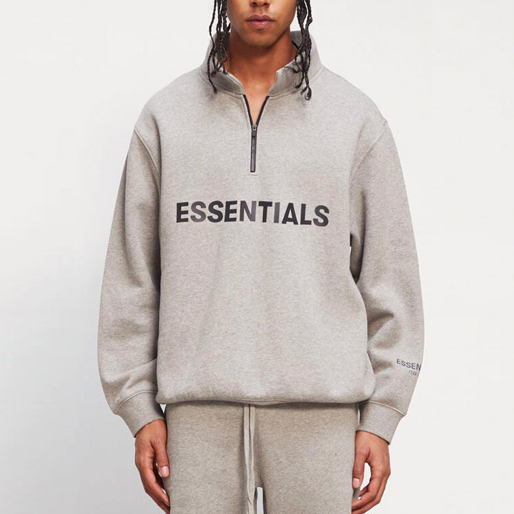 Fear of God Essentials FW20 Half Zip Pullover 'Oatmeal' 0192250500229260