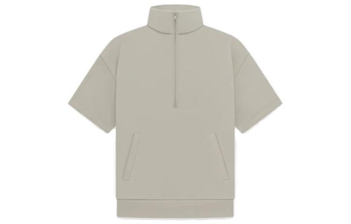 Fear of God Essentials Drop2 SS23 3/4 Sleeve Half Zip Pullover 'Seal' 192BT224313F