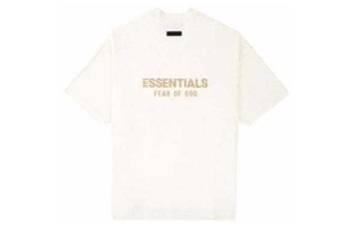 Fear of God Essentials FW23 V-Neck T-shirt 'Cloud Dancer' 125BT234111F