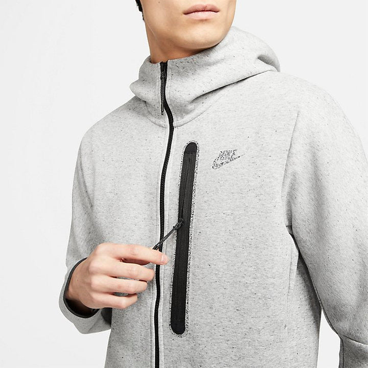Nike Sportswear Tech Fleece Full Zip Hoodie 'Heather Grey' DD4688-010