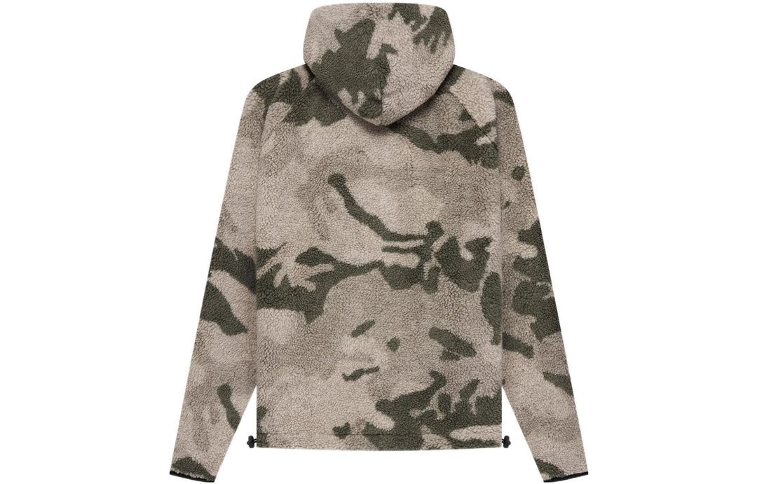 Fear of God Essentials SS22 Polar Fleece Half Zip Hoodie 'Camouflage' FOG-SS22-402
