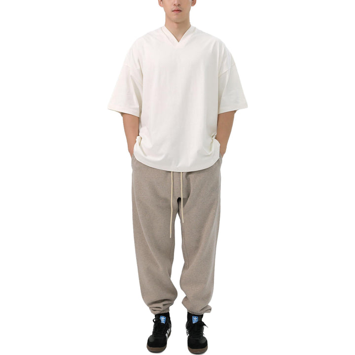Fear of God Essentials FW23 V-Neck T-shirt 'Cloud Dancer' 125BT234111F