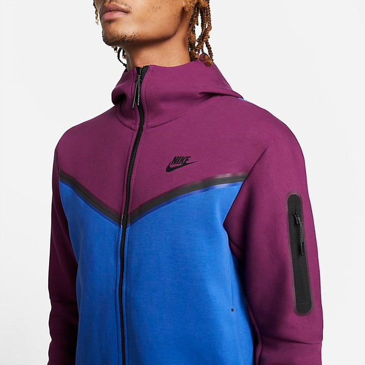 Nike Sportswear Tech Fleece Full Zip Hoodie 'Sangria Game Royal' CU4489-610