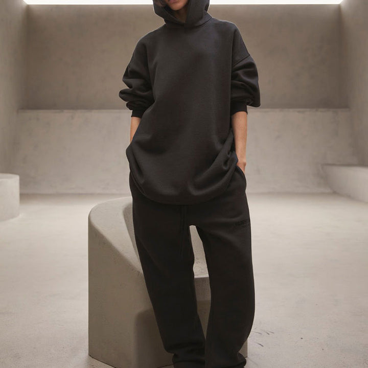 Fear of God Essentials SS22 Relaxed Stretch Limo Hoodie 'Black' FOG-SS22-334