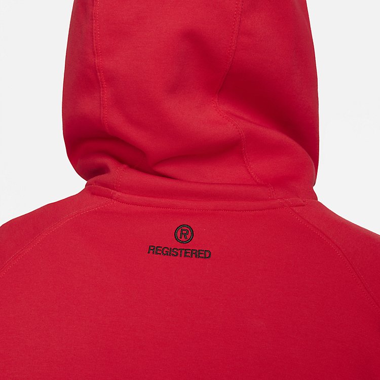 Nike Sportswear Swoosh Tech Fleece Pullover Hoodie 'University Red Black' DD8222-657