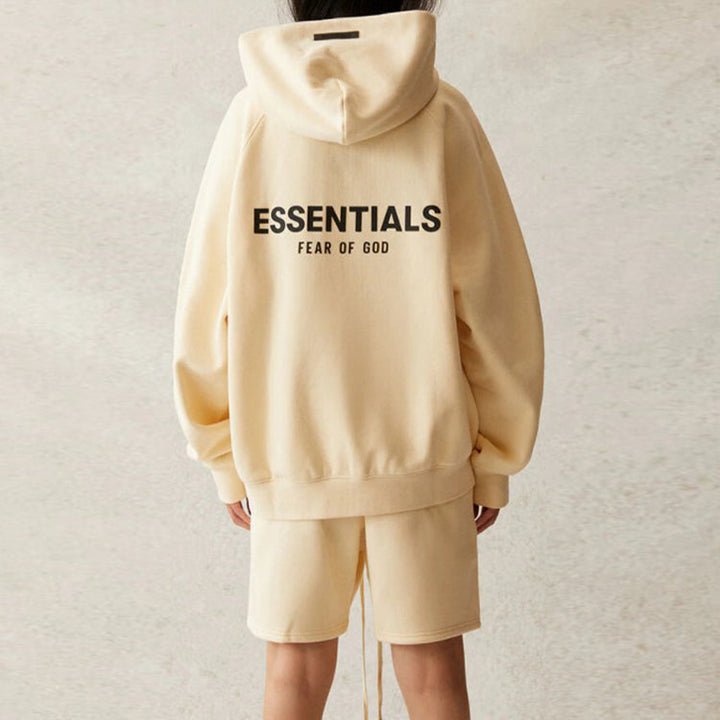 Fear of God Essentials SS21 Pull-Over Hoodie 'Buttercream' FOG-SS21-574