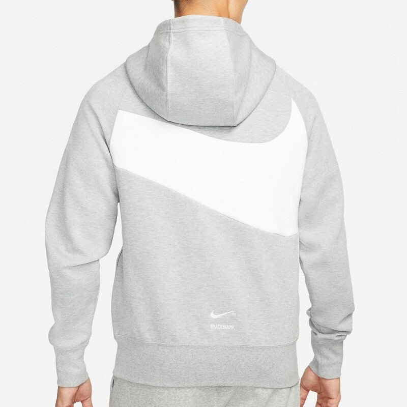 Men's Nike Sportswear Swoosh Tech Fleece Contrasting Colors Large Logo Printing Sports Gray DD8223-063