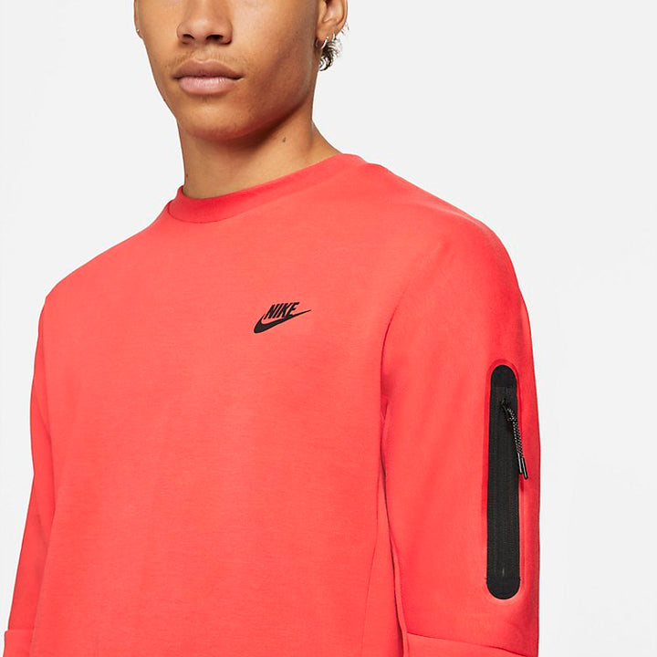 Nike Sportswear Tech Fleece Crewneck Sweatshirt 'Lobster Red' CU4505-605