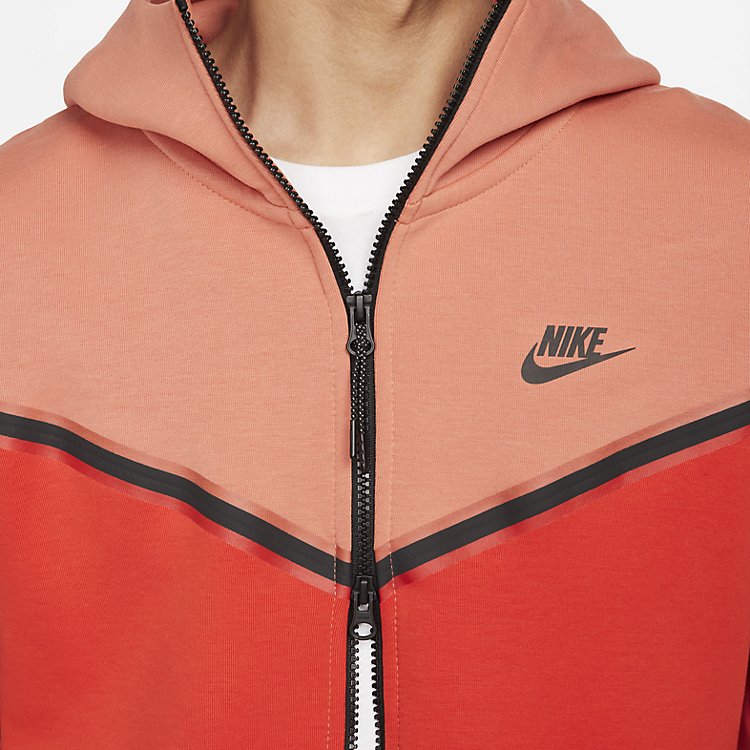 Nike Sportswear Tech Fleece Full-Zip Hoodie 'Madder Root Habanero Red' CU4489-827