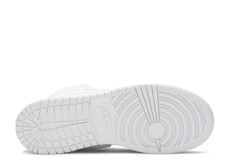AIR JORDAN 1 MID 'TRIPLE WHITE' GS