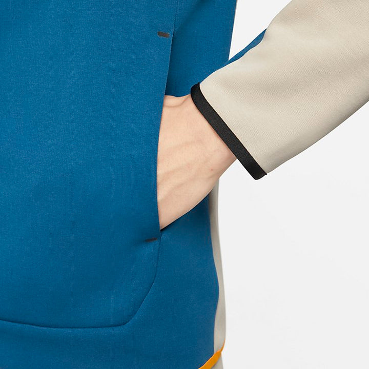 Nike Tech Fleece Full-Zip Hoodie 'Cream Court Blue' CU4489-236