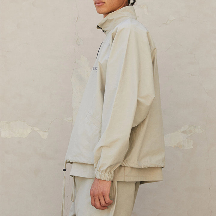 Fear of God Essentials FW21 Half Zip Track Jacket Pistachio FOG-FW21-016