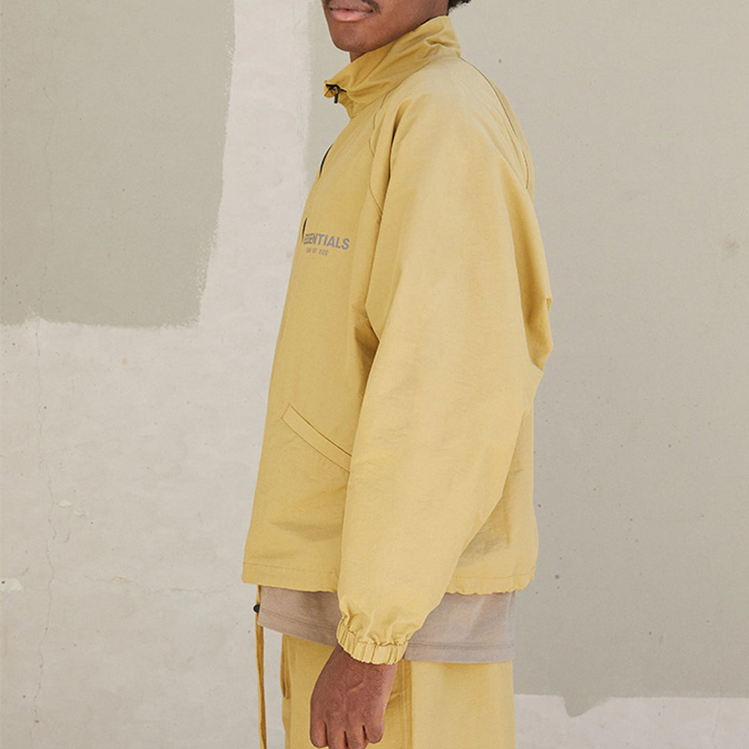 Fear of God Essentials FW21 Half Zip Track Jacket Amber FOG-FW21-018