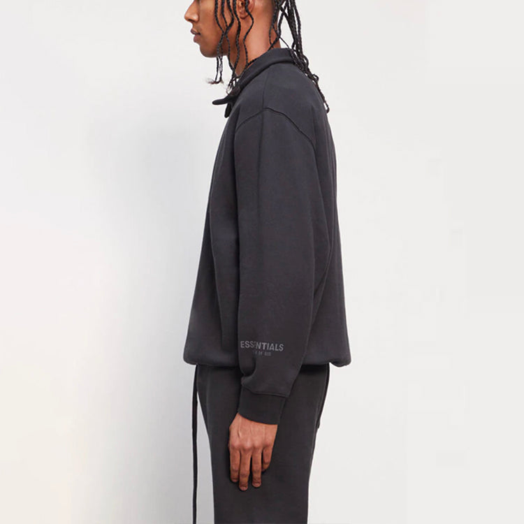 Fear of God Essentials FW20 Half Zip Sweatshirt 'Black' 0192250500211001