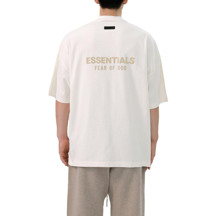 Fear of God Essentials FW23 V-Neck T-shirt 'Cloud Dancer' 125BT234111F
