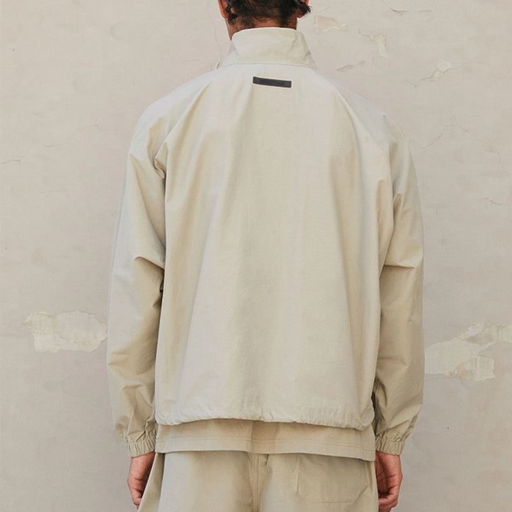 Fear of God Essentials FW21 Half Zip Track Jacket Pistachio FOG-FW21-016