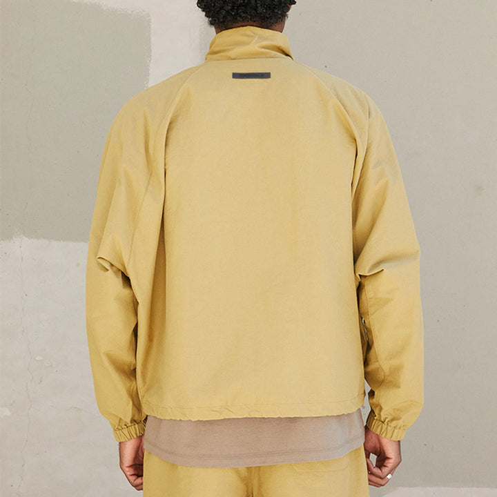 Fear of God Essentials FW21 Half Zip Track Jacket Amber FOG-FW21-018