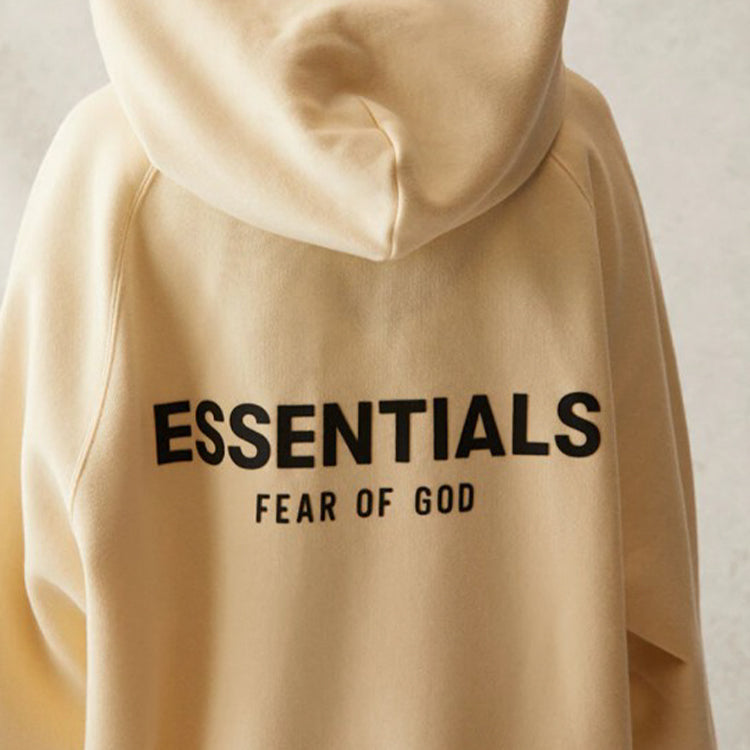Fear of God Essentials SS21 Pull-Over Hoodie 'Buttercream' FOG-SS21-574