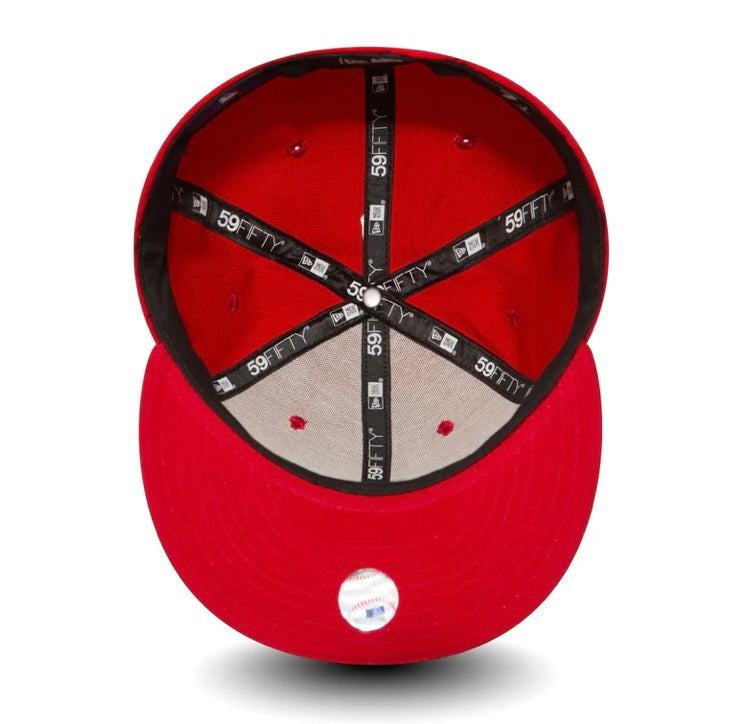 Los Angeles Dodgers 59FIFTY MLB Basic Scarlet/White Cap