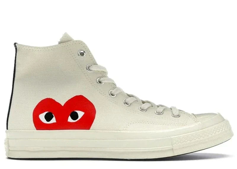 CONVERSE CHUCK TAYLOR ALL-STAR HI X COMME DES GARÇONS ‘PLAY’ MILK