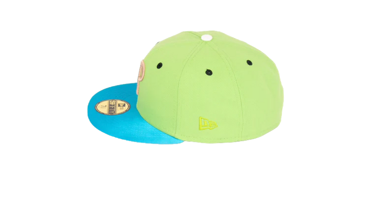 New Era 59Fifty Philadelphia Phillies 2008 World Series "Stone Age Pack" Fitted Hat - Lime Green