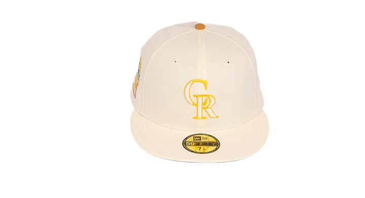 New Era 59Fifty Colorado Rockies 1995 Coors Field "Kid's Classics Pt.1" Fitted Hat - Chrome White