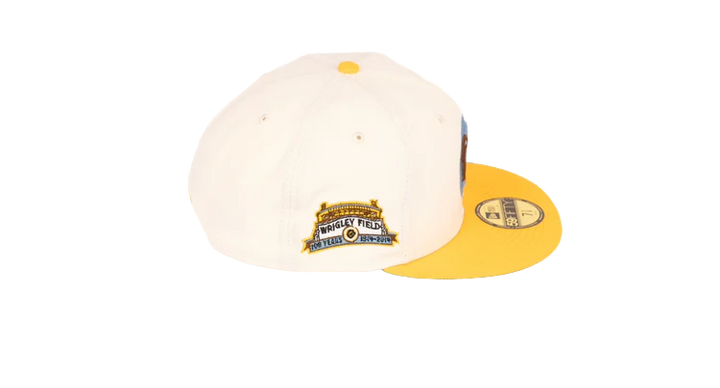 New Era 59Fifty Chicago Cubs 100 Years Wrigley Field "Variety Pack 1" Fitted Hat - Chrome White/Gold
