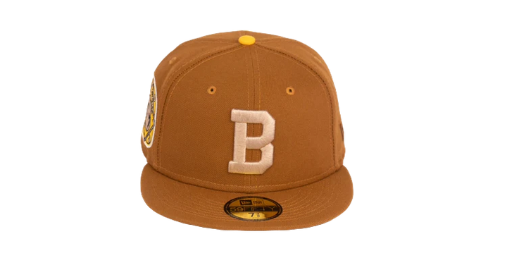 New Era 59Fifty Boston Braves 1943 All Star Game "Stone Age Pack" Fitted Hat - Peanut