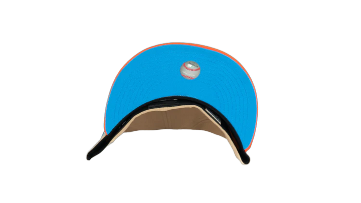 New Era 59Fifty Florida Marlins 2003 world Series "Stone Age Pack" Fitted Hat - Tan