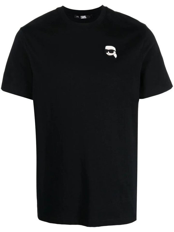 Karl Lagerfeld Ikonik Patch organic-cotton T-shirt