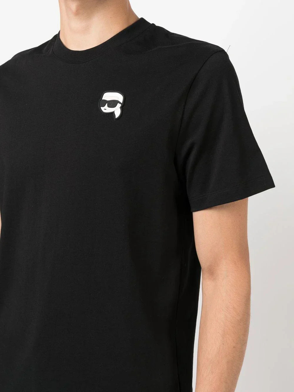 Karl Lagerfeld Ikonik Patch organic-cotton T-shirt