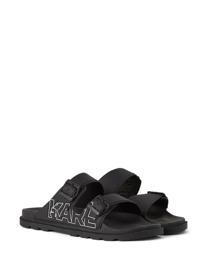 Karl Lagerfeld Kondo Tred double-strap sandals
