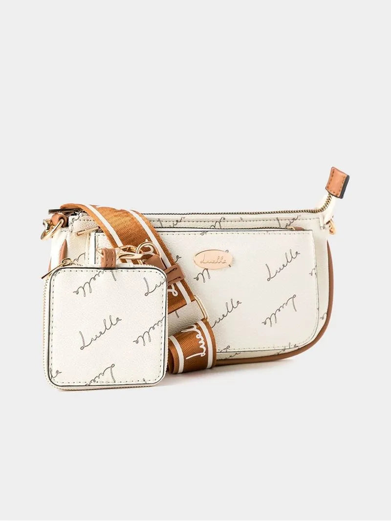 Luella Crossbody Bag with Logo Print